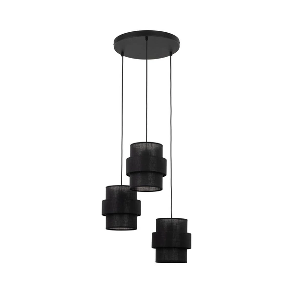CALISTO BLACK LAMPA WISZĄCA 3 KOŁO 5981