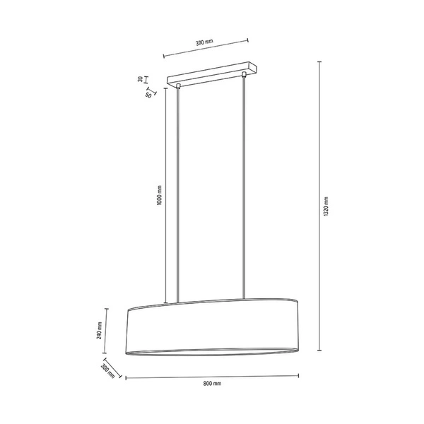 Boho Lampa Wisząca 2xE27 Max.40W Dąb Olejowany/Transparentny PVC/Beżowy 17910274