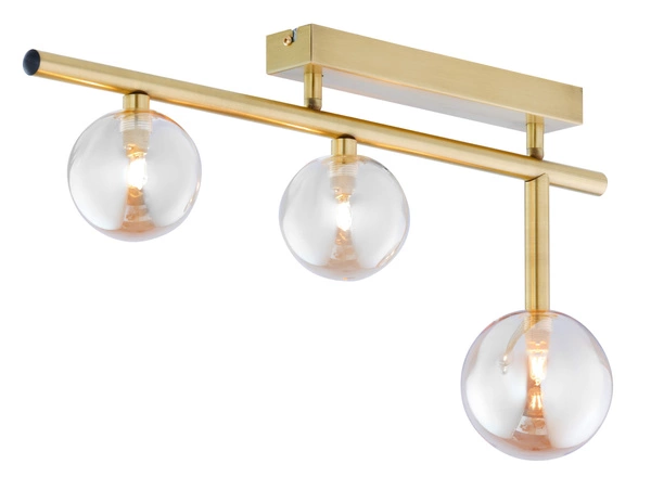 Nowoczesna Lampa sufitowa NEPTUN wys. 30cm 3xG9 14W IP20 | Mosiądz patynowany