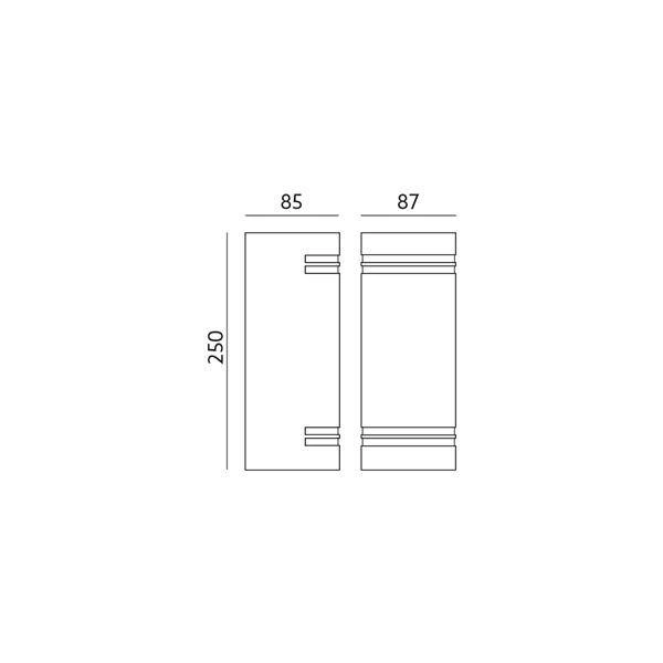 Lampa ogrodowa QUAZAR 7 SZARA