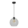Lampa wisząca SOFIA, czarny/transparentny, 1x60W E27, MLP6576