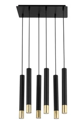 Lampa Sigma SOPEL GRAND 6 czarny/złoty lampa wisząca 33397