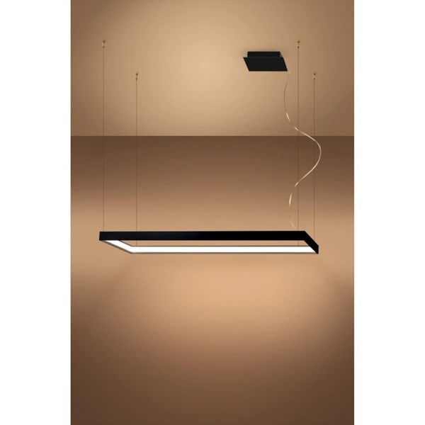 Lampa wisząca TUULA M, czarna, 50W LED, barwa ciepła 3000K, TH.160