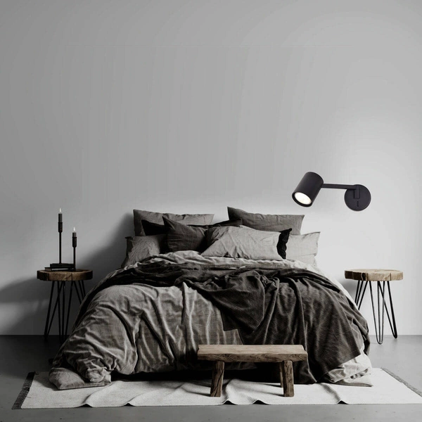 Kinkiet z wysięgnikiem Snow, czarny, 1x40W GU10