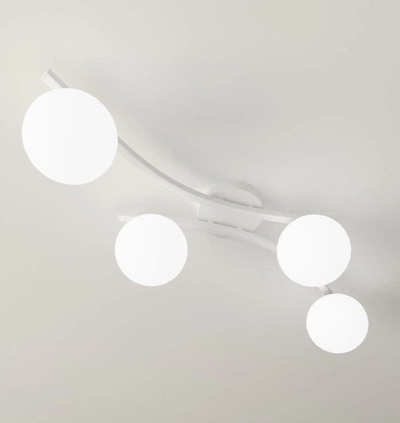 Lampa sufitowa Emibig OPUS 4 WH OPAL 1392/4