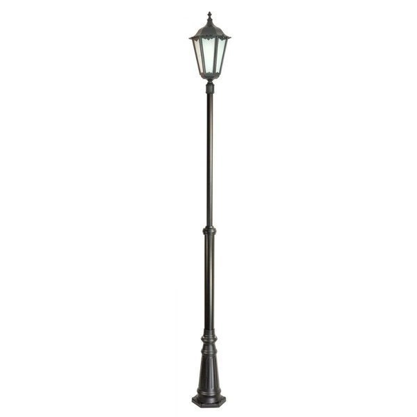 Lampa stojąca masztowa zewnętrzna 190-290cm Retro Maxi OGMWN 1 | czarny