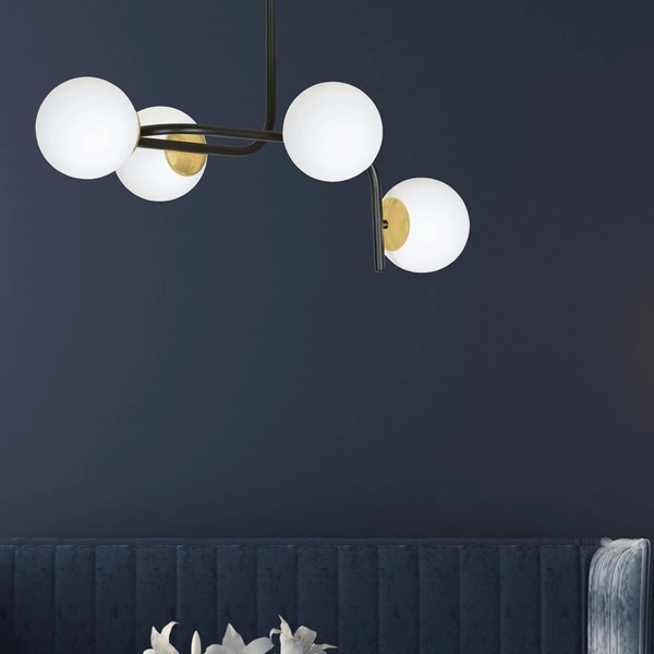 Lampa sufitowa Emibig RAGNAR 4A Czarny GOLD 1032/4A