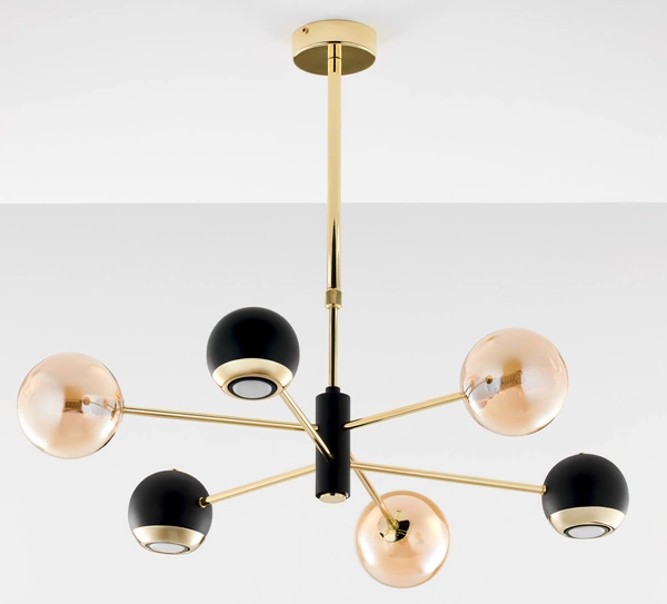 Nowoczesny Żyrandol MOKA wys. 47-69cm 3xG9 3xGU10
14W IP20 | Złoty