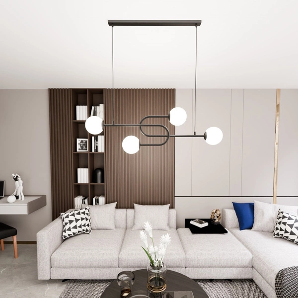 Lampa sufitowa Emibig ATRIA 4 BL OPAL 1383/4