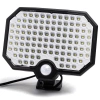 Kinkiet solarny LED dwuczęściowy z czujnikiem ruchu COB czarny 6500K