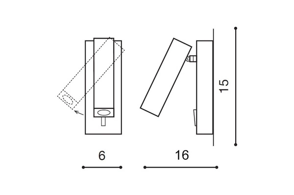 Azzardo ANGUS WHITE 2446