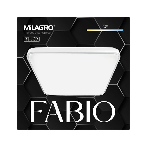 Plafon FABIO WHITE, ML7934, 23W LED, barwa neutralna 4000K
