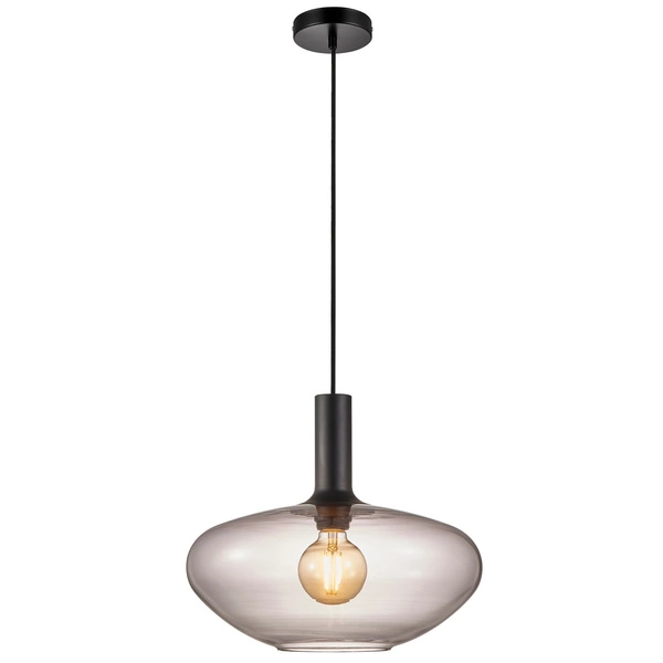 Lampa wisząca ALTON E27 60W Szkło | Czarny