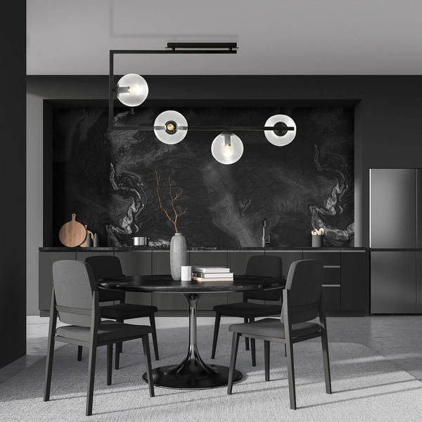 Lampa sufitowa Emibig SOMA 4 BL TRANSPARENT 1289/4