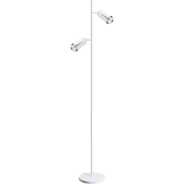 FLOWER WHITE CHROME LAMPA PODŁOGOWA 1xGU10