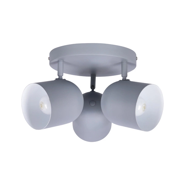 Nowoczesna lampa sufitowa AZURO plafon 98-63236 szary mat 3xE27