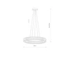 Lampa wisząca LUXORA ROUND LED 38W 3000K 3400lm wys.120cm szer.80cm | 11706