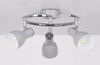 Lampa sufitowa JULIE spirala 3xE14 szary/chrom 98-66633