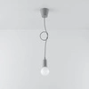 Lampa Wisząca DIEGO 1, PCV Szara, E27 60W, SL.0575