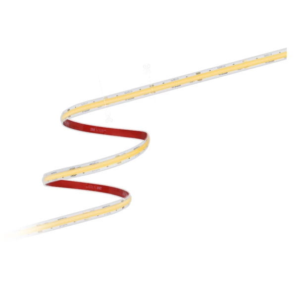 Taśma LED COB w silikonie 24V 7.5W/1m IP67 rolka 5m | biała ciepła