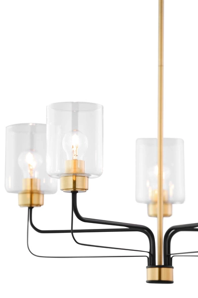 Nowoczesny Żyrandol CERES regulacja wysokości 5xE27 15W IP20 | Złoty