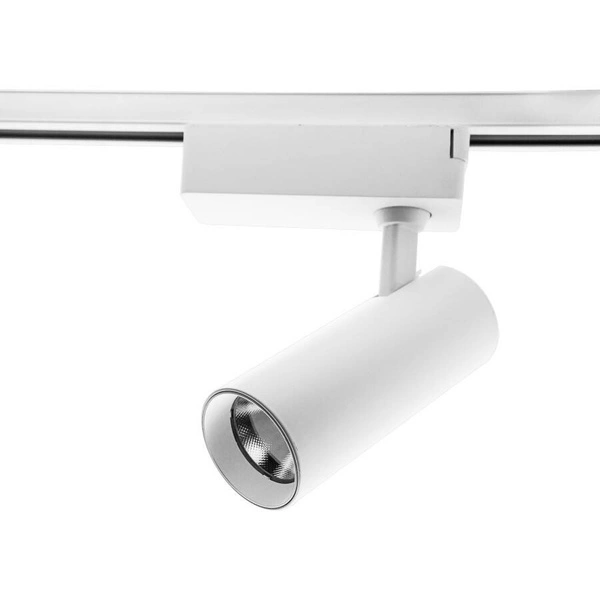 Reflektor do szynoprzewodu jednofazowego ROCCA, biały, 1x10W LED, barwa neutralna 4000K