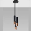 Lampa wisząca LOOPEZ 3P czarny/miedź SL.0949