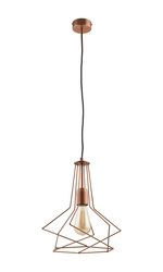 Nowoczesna Lampa wisząca ORO wys. 70cm 1xE27 15W IP20 | Miedziany
