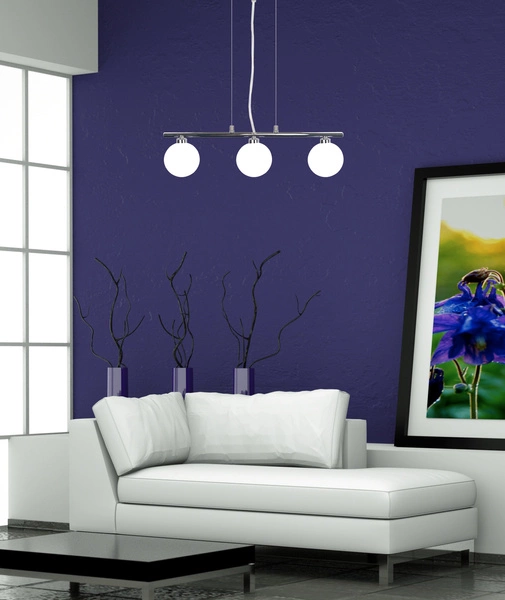 Lampa wisząca RAISA, 33-01382, chrom/biały, 3x40W G9