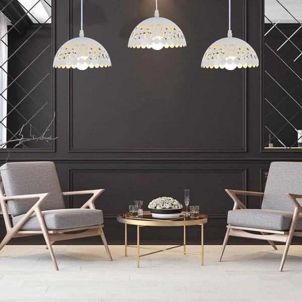 Lampa wisząca LISA , ML6139, biały/złoty, 3x60W E27