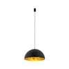 Lampa wisząca HEMISPHERE HIT L BLACK - GOLD śr. 50cm E27 | czarny/złoty 10703