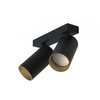 Reflektor sufitowy natynkowy MONO II BLACK GOLD szer. 20cm 2xGU10 | czarny/złoty 7766