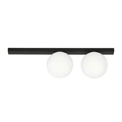 Lampa sufitowa Emibig FIT 2 Czarny/OPAL 1124/2