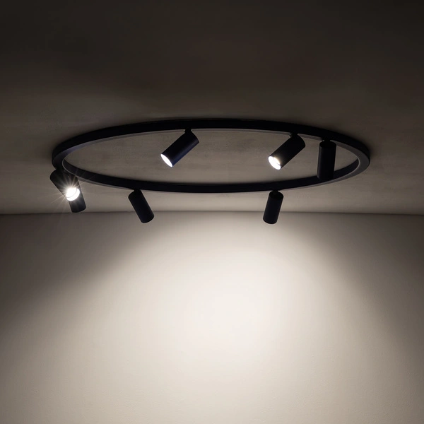 Lampa sufitowa FOURTY ROUND 11947 miniGU10 szer. 80cm | granatowy