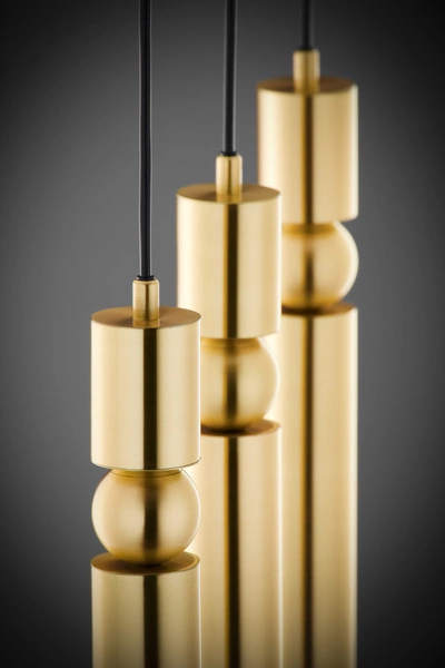 Nowoczesna Lampa wisząca ALAS wys. 120cm 3xG10 14W IP20 | Złoty