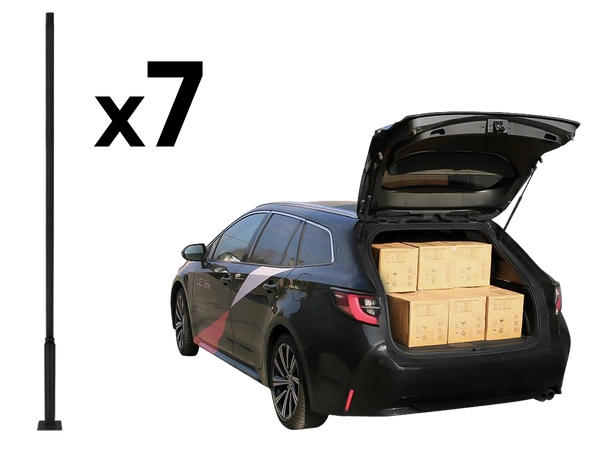 Składany słup oświetleniowy 3m czarny PRIME