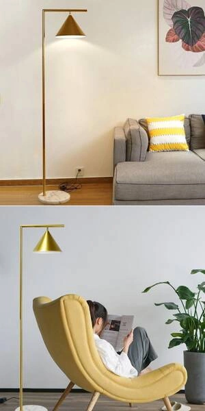 Lampka Podłogowa Złota Abruzzo Valentino E27 150cm