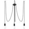 Lampa wisząca EDISON 3 SL.0370 czarna 3xE27