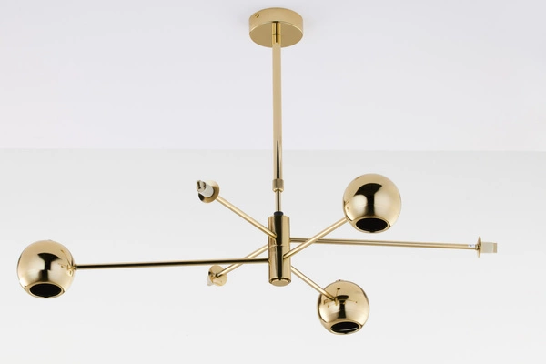 Nowoczesny Żyrandol MOKA wys. 47-69cm 3xG9 3xGU10
14W IP20 | Złoty