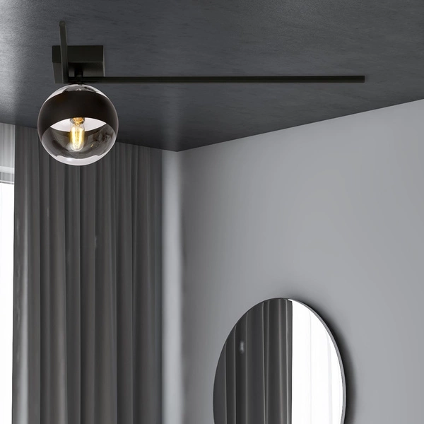 Lampa sufitowa Emibig IMAGO 1F Czarny/STRIPE 1132/1F