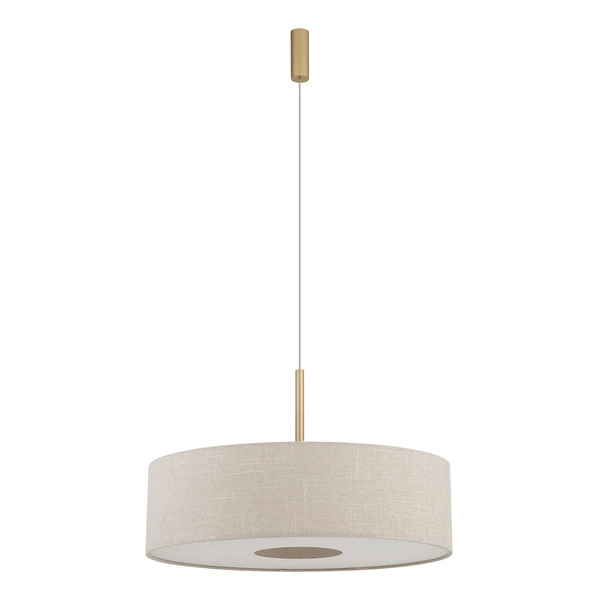 Lampa wisząca SANTANA M E27 wys.130cm szer.65cm | Kremowy 11653