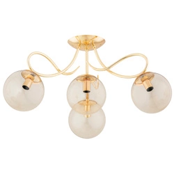 Lampa sufitowa ALFA OXA ZŁOTA 4xE14 58cm | 63213