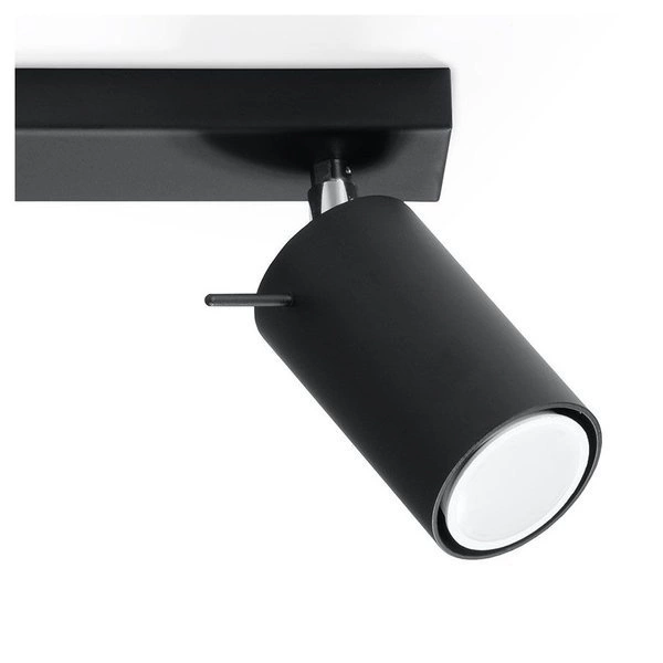 Plafon RING 3 punktowy Stal kolor czarny 12W LED, SL.0093