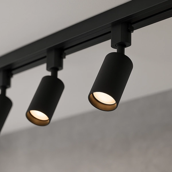 Zestaw Oprawa Tiger Track Czarny 3xGU10 1m