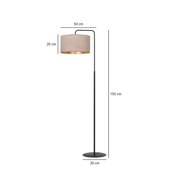 Lampa podłogowa Emibig HILDE LP1 BL ROSE 1053/LP1