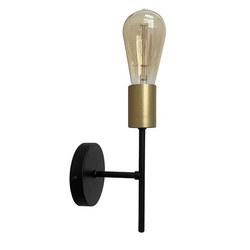 Kinkiet CRESPILO, 21-01252, czarny/złoty, 1x40W E27