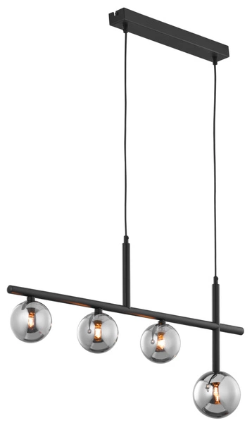 Nowoczesna Lampa wisząca NEPTUN wys. 90cm 4xG9 14W IP20 | Czarny