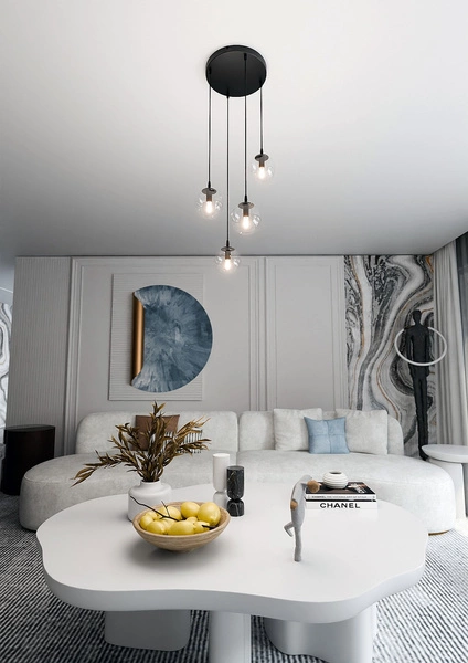 Lampa wisząca Emibig COSMO 4 BL PREMIUM TRANSPARENT 711/4PREM