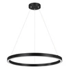 Midway lampa wisząca mała śr.60cm pierścień LED 40W | czarny