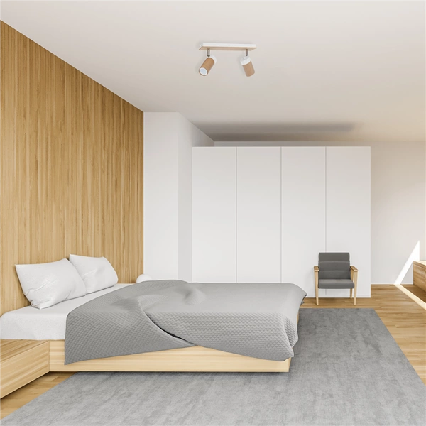 Lampa sufitowa nowoczesna reflektorek spot BARON II biały szer. 37cm